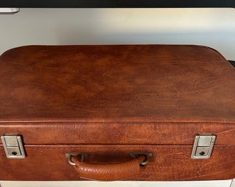 Ancienne valise en cuir