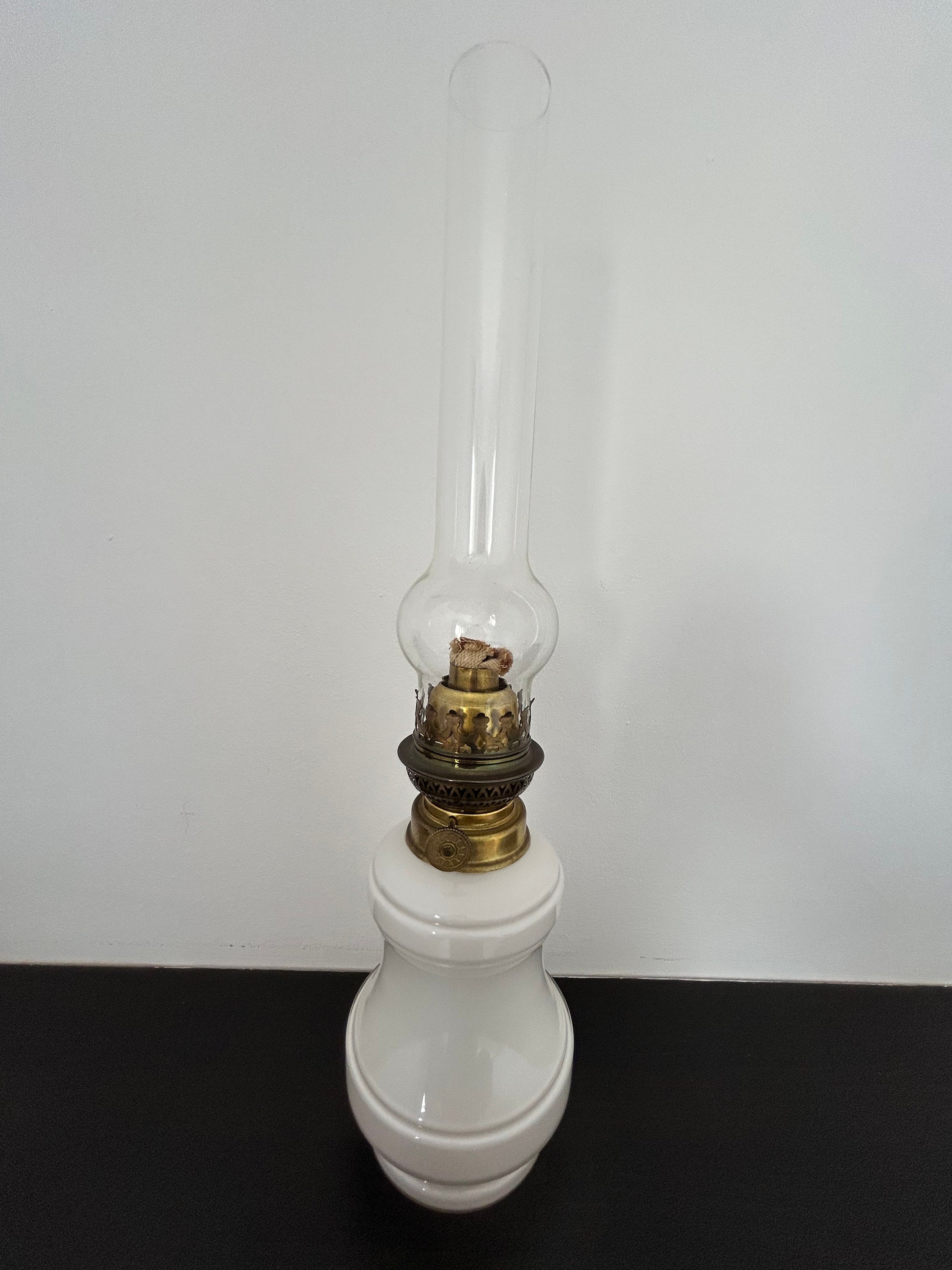 TOYANDONA Abat-Jour Verre Cheminée Lampe à Huile – Remplacement Clair 6,9 Pouces, Style Vintage Pour Décoration Maison