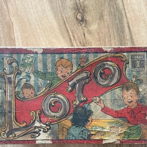 Old lotto game from the Société Française Paris brand