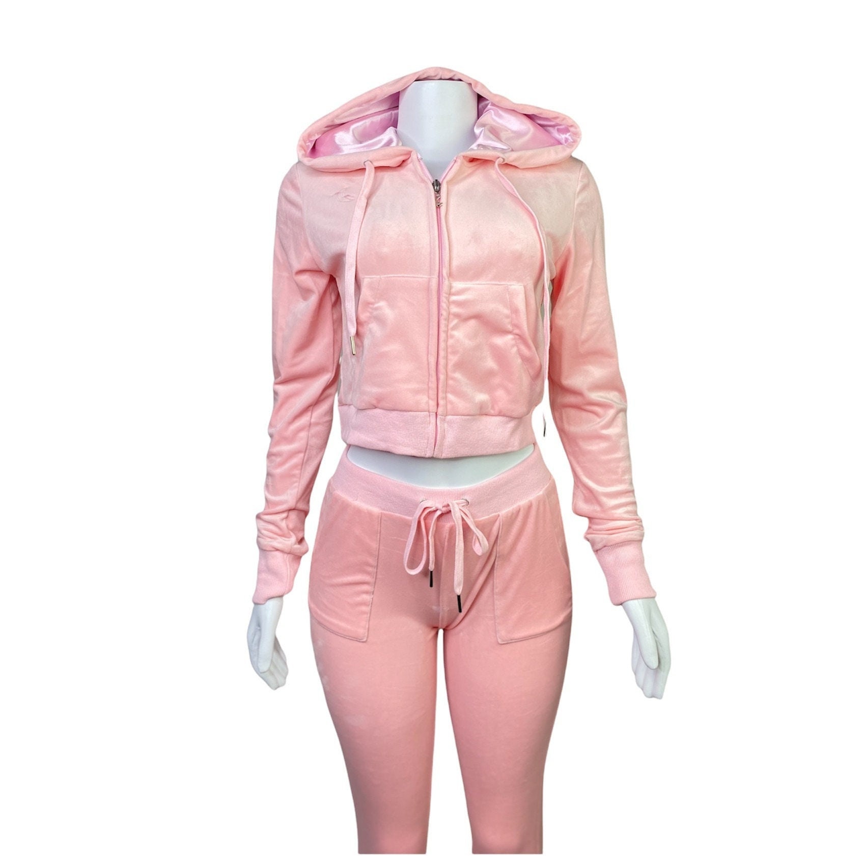 Velvet Tracksuit Womens Womens Velour Sweatsuit Set Pink - Etsy