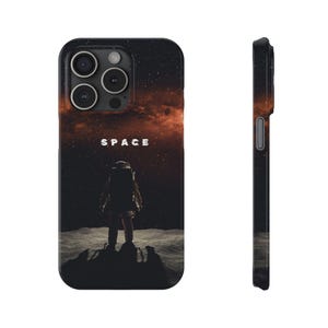 Astronaut Space Slim Phone Case, Galaxy Phone Cover, Gifts for Space Lovers, Unique Astronaut Design, Science Fiction Accessories, [...]