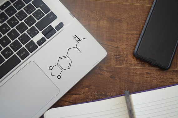 MDMA Molecule Vinyl Decal EDM Car Laptop Phone Window Sticker
