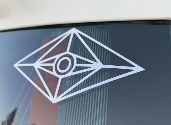 Slander Eye DJ Logo Vinyl Decal EDM Car Laptop Phone Window