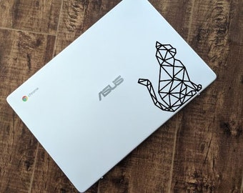 Sticker geometrische kat, auto sticker, auto sticker, raam sticker, raam sticker, laptop sticker, laptop sticker, telefoon sticker, telefoon sticker