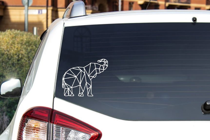 Sinknap Floral Elefant Auto-Styling Fahrzeugfenster Reflektierende  Aufkleber Aufkleber Dekoration
