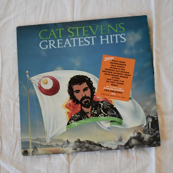 Vintage 1970s Vinyl Record Album, Cat Stevens, Greatest Hits, LP Music Album, SP 4519, A&M Records, Pop, Classic Rock, Yacht Rock Genre