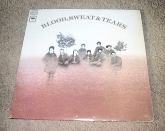 1970s Vinyl Record Album Blood Sweat and Tears, Self Titled Album, Pop Folk Classic Rock