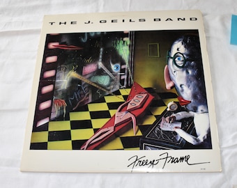 Vintage 1980s Vinyl Music, J Geils Band, Freeze Frame, Rock Music, Classic Rock, S00 17062, 33 RPM, Long Play