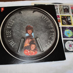 Vintage 1970s Vinyl Album Bee Gees, Life In A Tin Can 33 RPM, Lp Record REO SO870 Pop Disco Dance Music