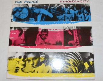 Vintage 1980s Vinyl Album The Police Synchronicity Titled Album 1983 SP 3735 A & M Records Rock Classic Rock