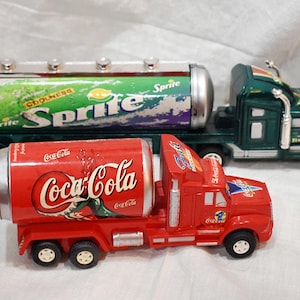 Vintage Coca Cola and Sprite Can Trucks, Decor, Collectible - Etsy