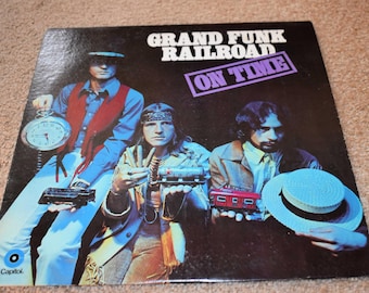 1970s Vinyl Album, Grand Funk Railroad, On Time, Rock, Classic Rock