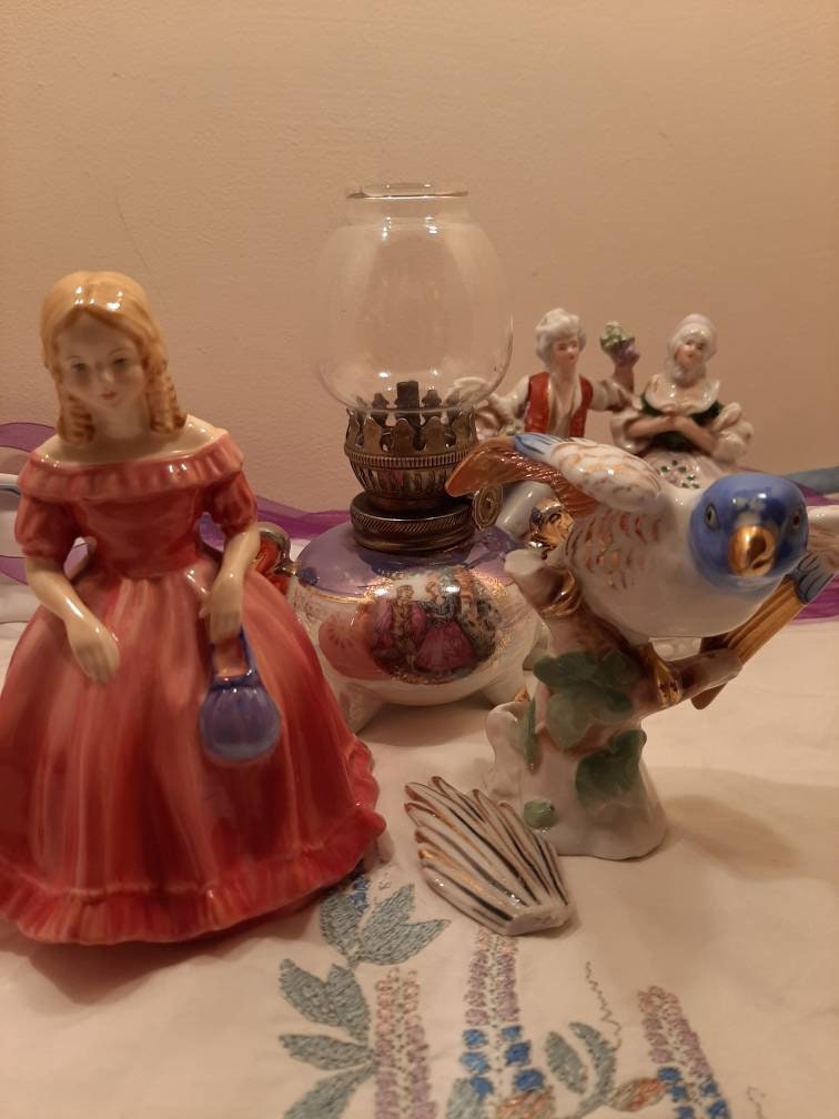 41199. Vintage fine bone china ornaments 1 rare. Etsy