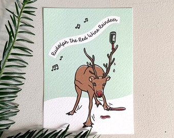 Kerstkaart | Met kraft envelop + sluitsticker | Originele kerstkaarten | Grappige kerstkaarten | Kerstkaarten humor | Christmas card