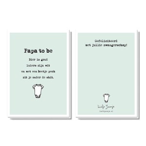 Wenskaart Zwanger Hoera zwanger Greeting Card Felicitatie zwangerschap Zwangerschap Papa to be Pregnancy Card Baby afbeelding 3