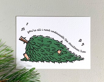 Kerstkaart | Met kraft envelop + sluitsticker | Originele kerstkaarten | Grappige kerstkaarten | Kerstkaarten humor | Christmas card