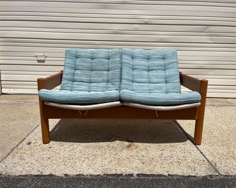 Vintage Danish Scandinavian Domino Mobler Diana Loveseat Sofa Mid Century Modern READ Description