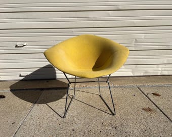 Knoll Harry Bertoia Diamond Wire Chair with Original Cushion Pad READ Description