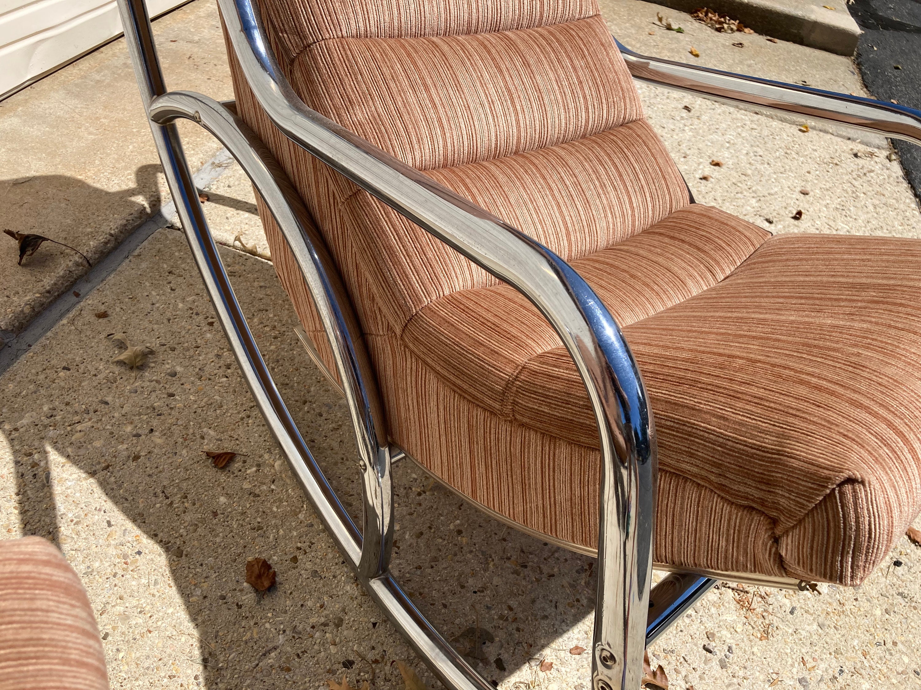 Vintage 80s Postmodern Chrome Rocking Chairs by Bioform - Etsy