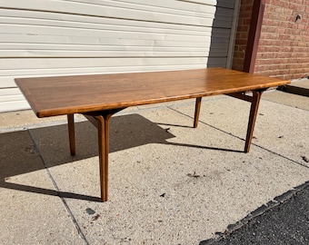 RARE Vintage Bill Stephens for Knoll Walnut Coffee Table Mid Century Modern Danish Scandinavian Style READ Description