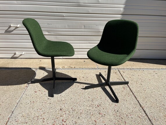 Pair (2) Neu 10 Swivel Chairs by Sebastian Wrong for Hay Danish Modern Contemporary DWR - 8 available READ Description