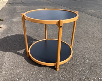 Vintage Danish Modern Tray Accent Table by Henning Oddense Mid Century Scandinavian READ Description
