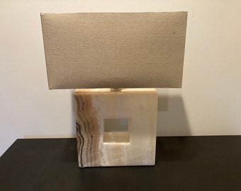 Lux Alabaster Table Lamp by Curated Kravet READ Description