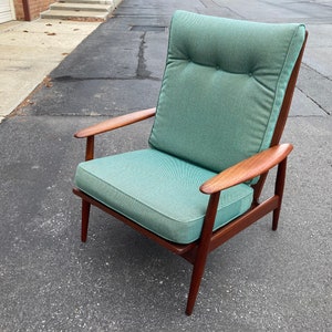 Mid century modern sale high back chair