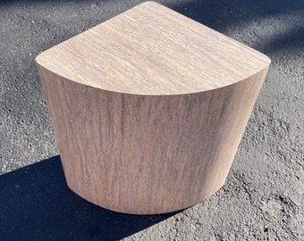 Vintage 80s Postmodern Corner Wedge Table READ Description