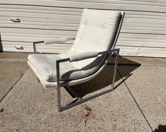 Vintage Milo Baughman Scoop Lounge Chair by Thayer Coggin James Mid Century Modern MCM READ Description