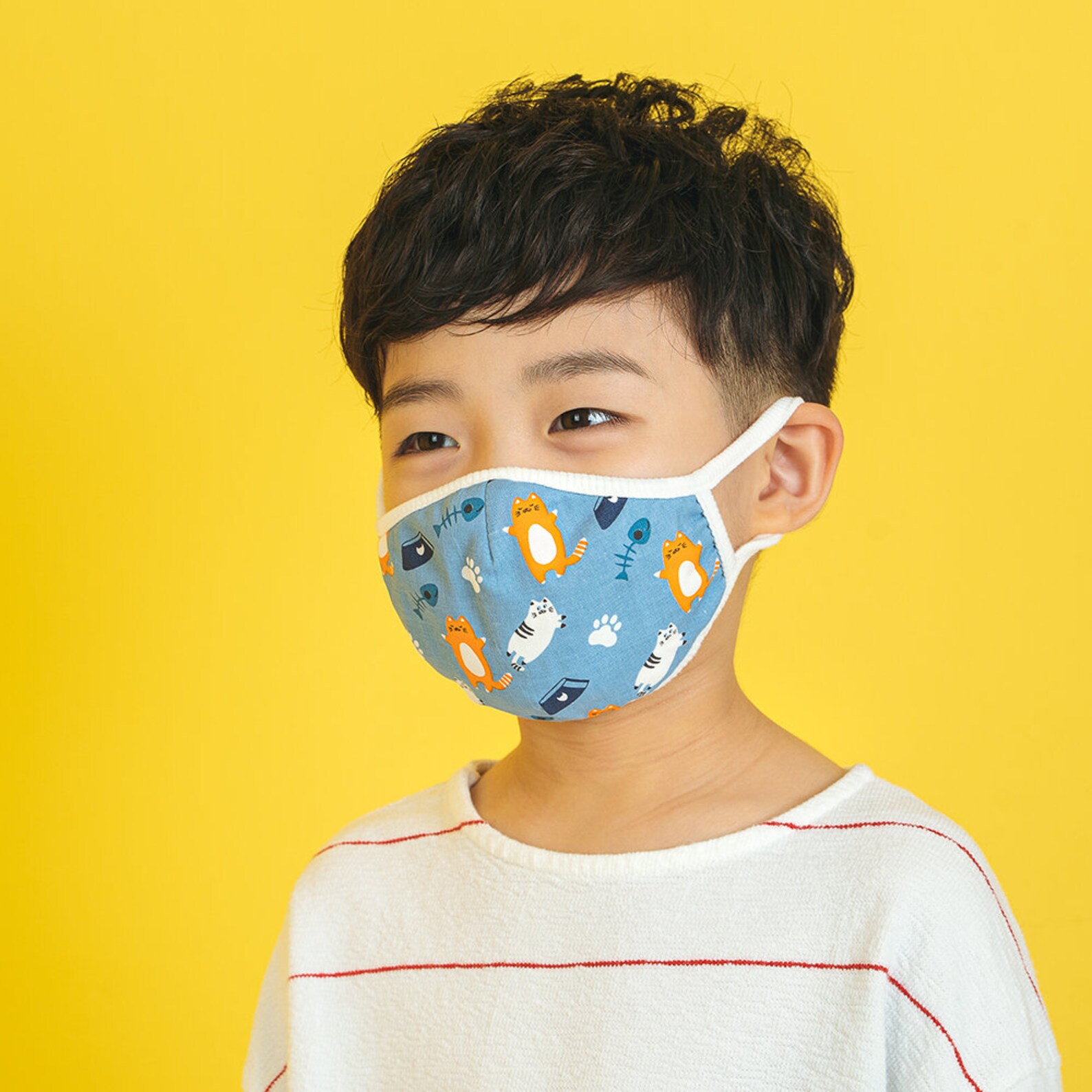 Baby and Kids Face Mask 3D Cloth Face Mask Adjustable Washable Breathable Reusable Made in KOREA