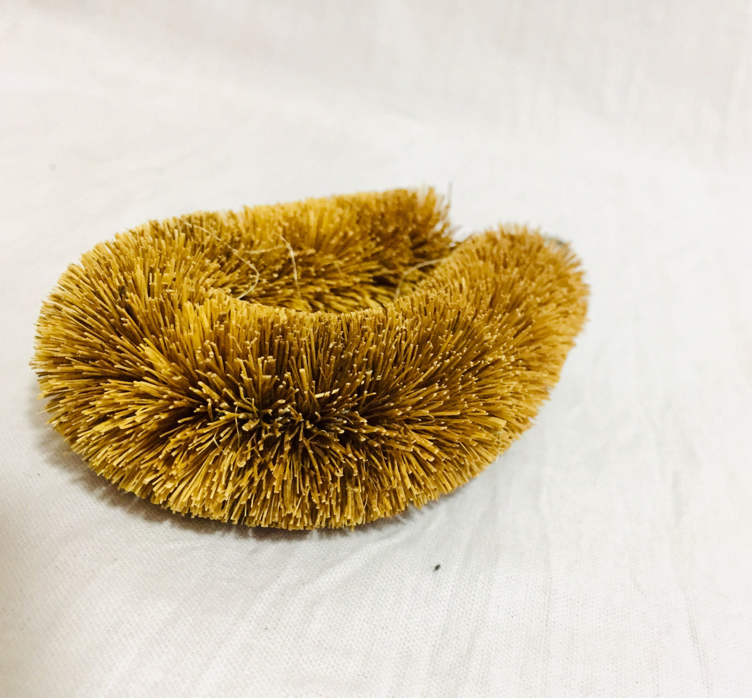 Coconut Coir Fiber Brush Natural Handmade Ceylon Clean Glass Etsy