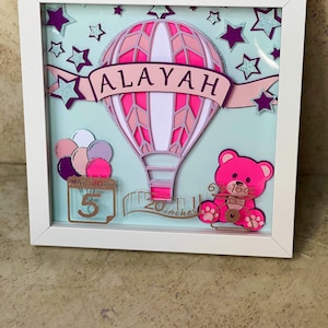BIRTH STATS baby shadow box / Newborn Baby Gift / Birth Stats Sign / Birth Announcement / Custom Shadow Box / Baby Gift/ Nursery Wall Art