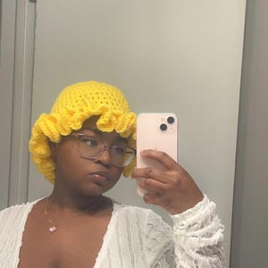 Crochet Ruffle Hat| Handmade Hat | Winter Hat