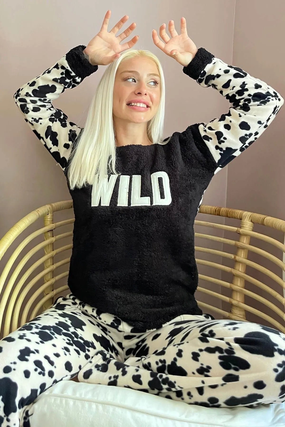 Womens plush pjs hotsell