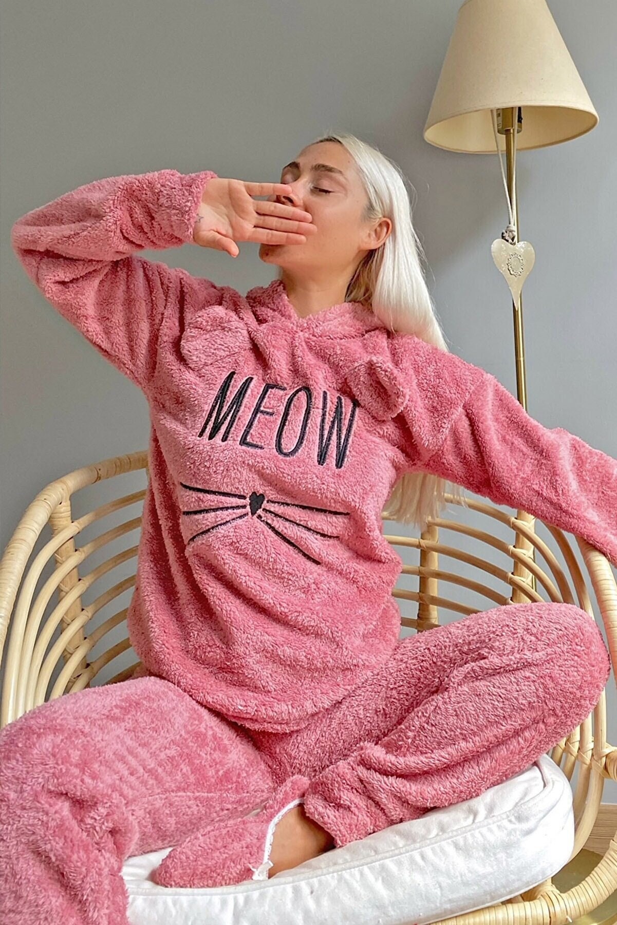 Теплая пижама Meow