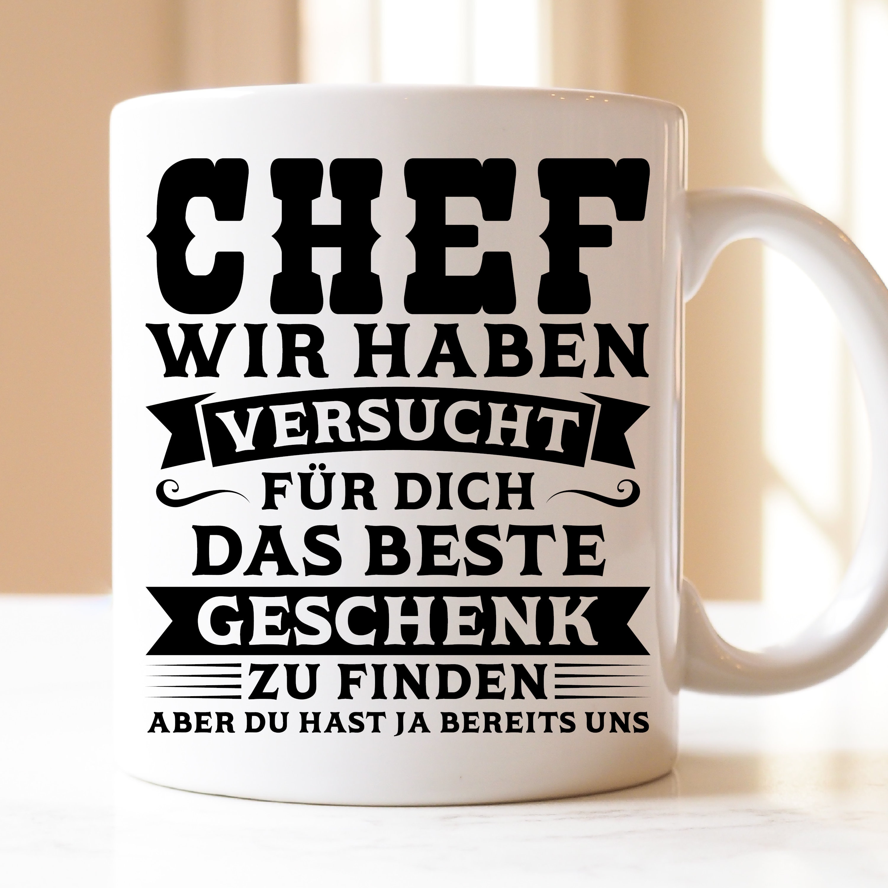 Personalisiert: Chef-Tasse Mit Namen – Abschiedsgeschenk Für Vorgesetzte, Kollegen, Teamleiter