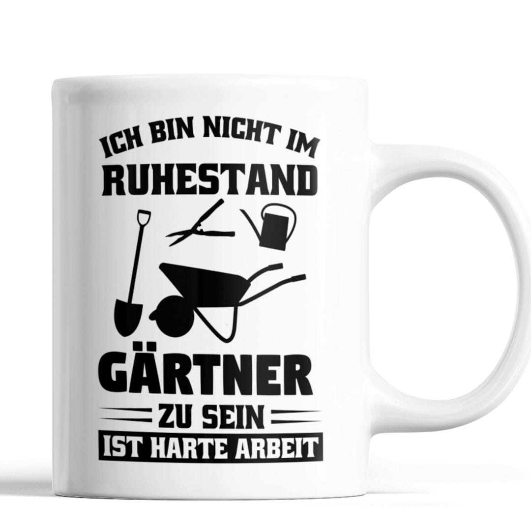 Rente Tasse ich bin nicht im Ruhestand Gärtner zu sein Rentner Geschenk