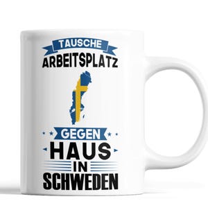 Trendation Tasse „Die Stimmen In Meinem Kopf Sagen Ich Muss Nach Schweden“