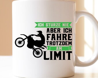 I never fall but I still drive at the limit |gift| cup | Motocross | Dirt Bike | Motorbiker | Offorad | Motorsport | Dirt bikers