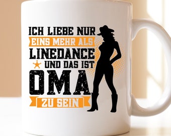 I love more than line dancing it's being grandma yu | Gift | cup | Grandma | Western| Line dancing | Country Music | Line dancing | Line dancer