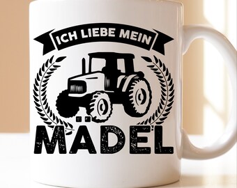 I love my girl| Gift|Agriculture|Mug|Tractor Driver|Tractor|Tractor Driver|Farmer