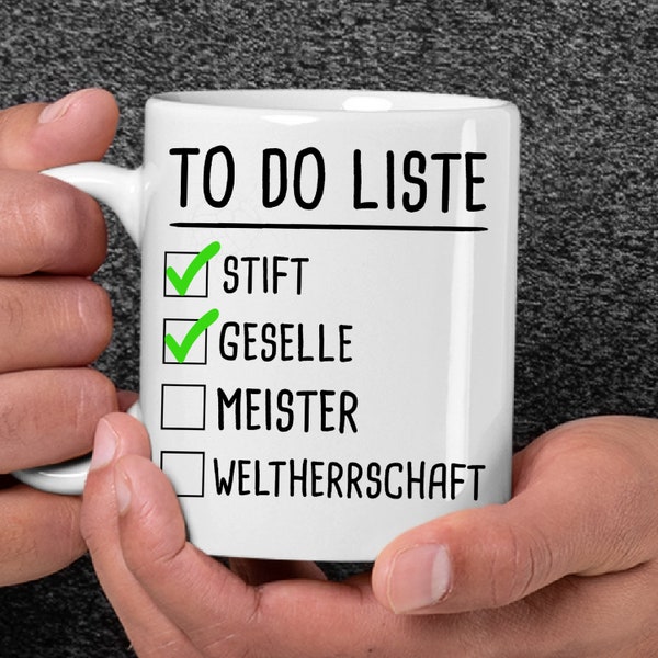 Geselle 2021 Gesellenbrief Prüfung Bestanden handwerker Abschluss Geschenk Lustige Tasse