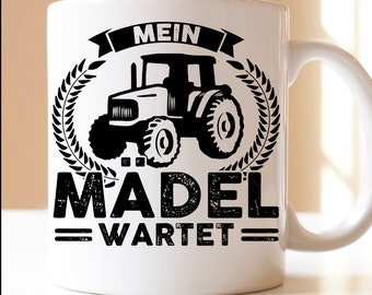 my girl is waiting| Gift|Agriculture|Mug|Tractor Driver|Tractor|Tractor Driver|Farmer