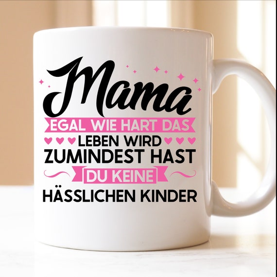 Personalisiert Mama Tasse – Muttertagsgeschenk Mit Spruch, Für 0,3 Liter, Spülmaschinenfest