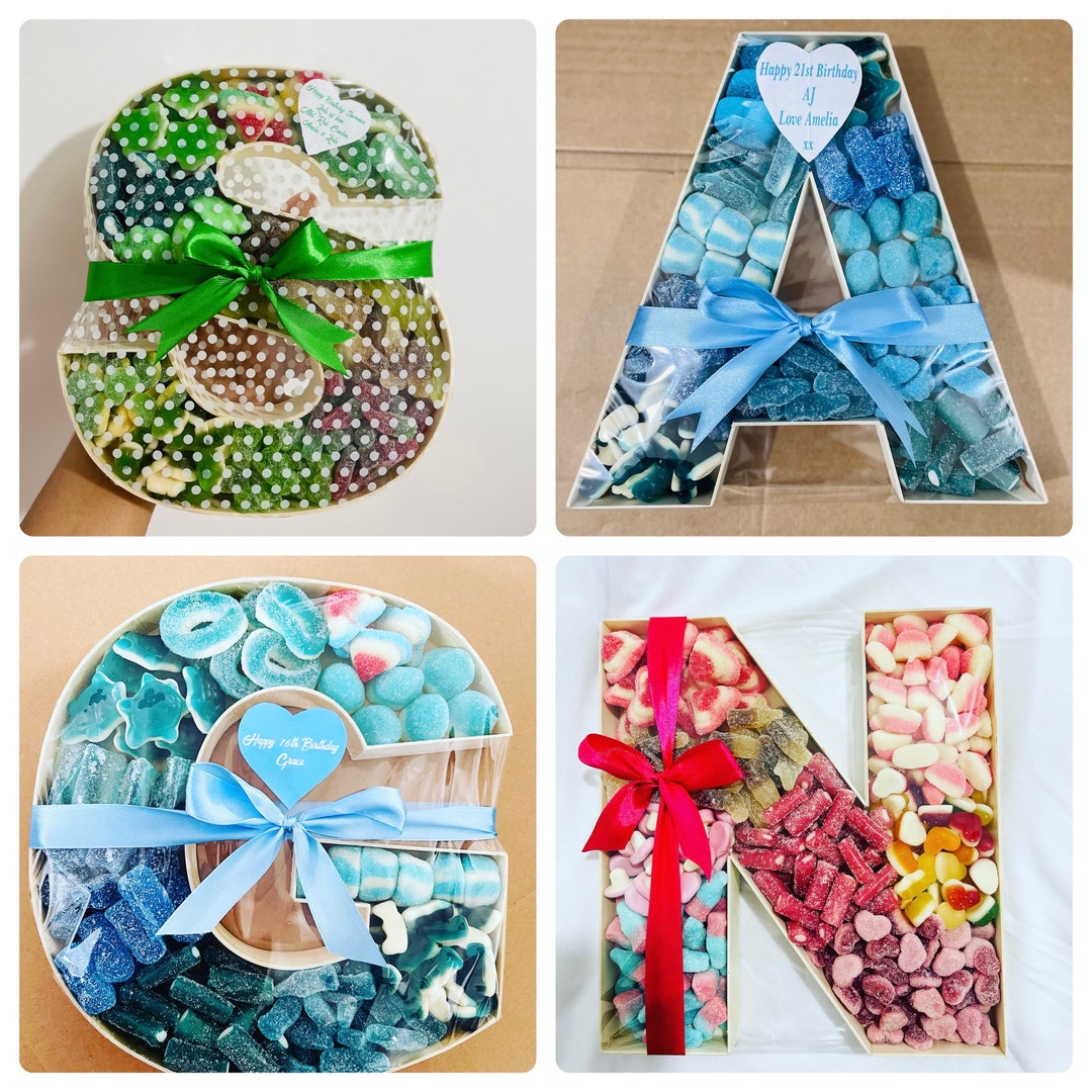 Fillable Letters / Sweets Filled Letters / Mix Jellies Filled Letters ...