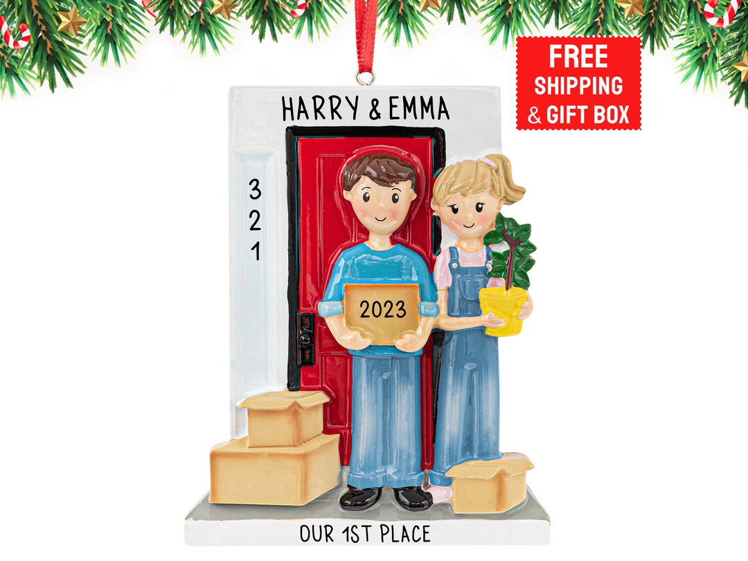 New Home Ornament, Moving in New Home Ornament, Personalized New Home