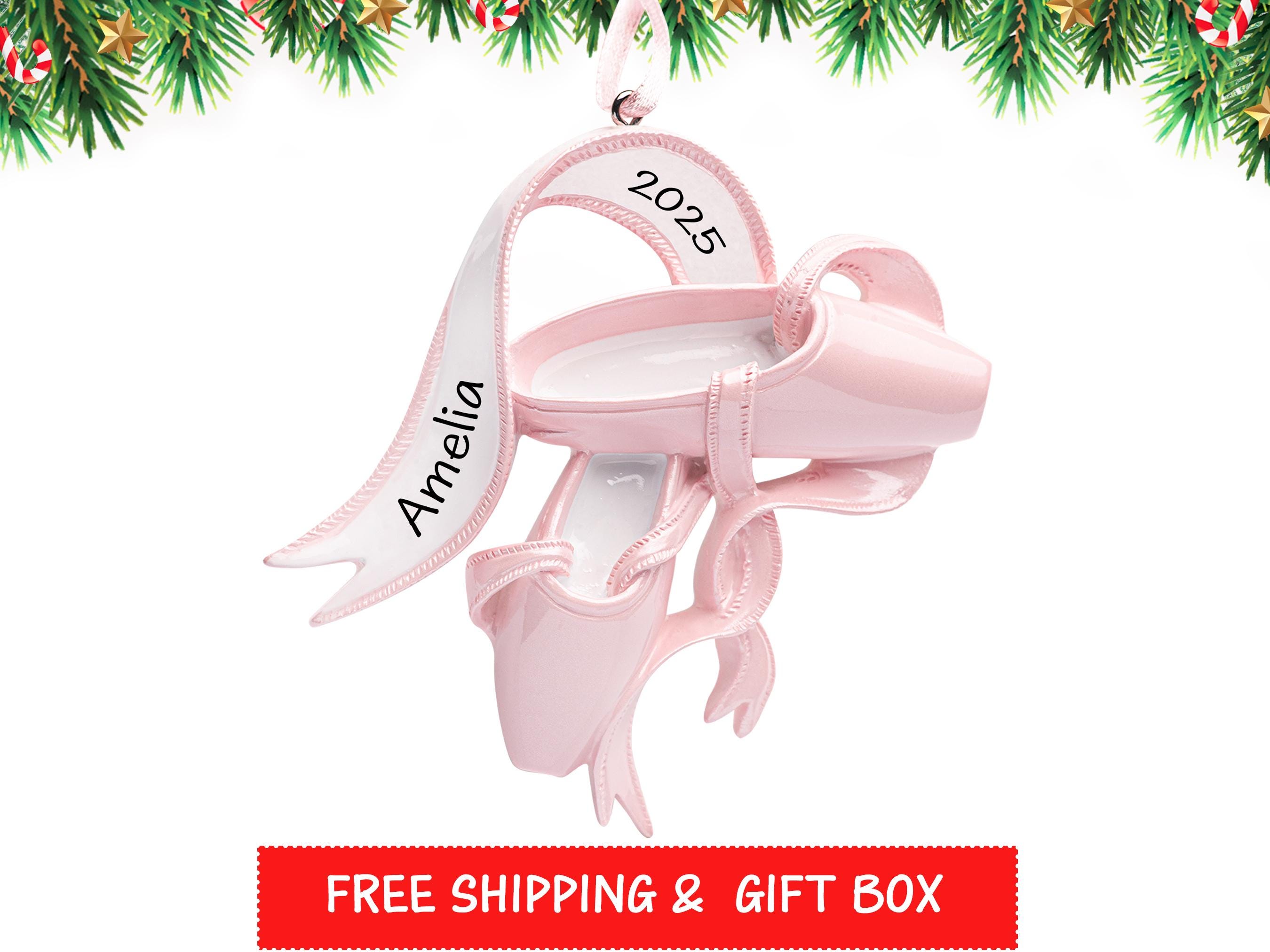 Ballerina Ornament, Personalized Ballerina Christmas Ornament, Ballet Ornament, Girl Ballet Christmas Ornament Slippers, Tree Gift for 2025