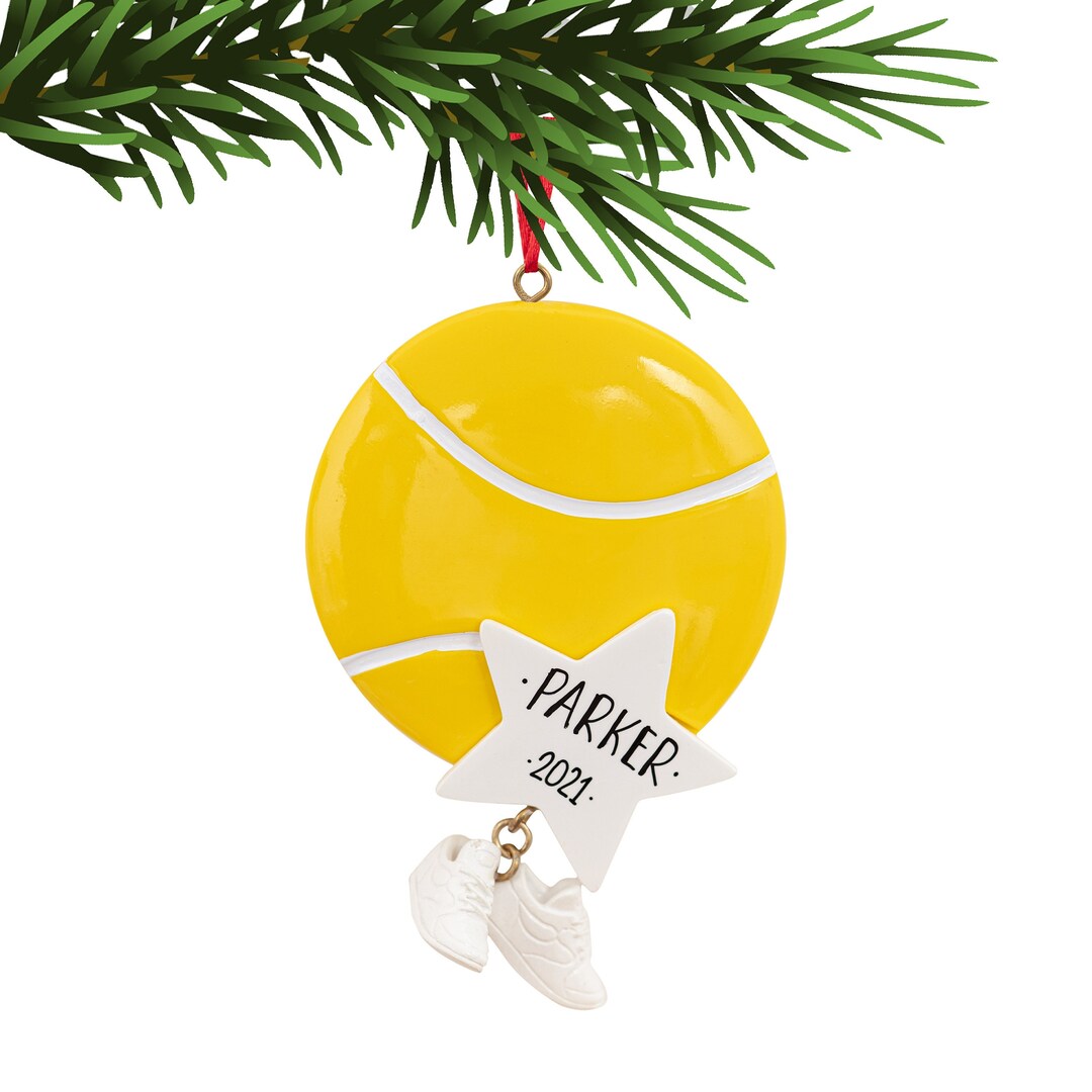 Tennis Ornament Tennis Christmas Ornament Tennis Ball Etsy