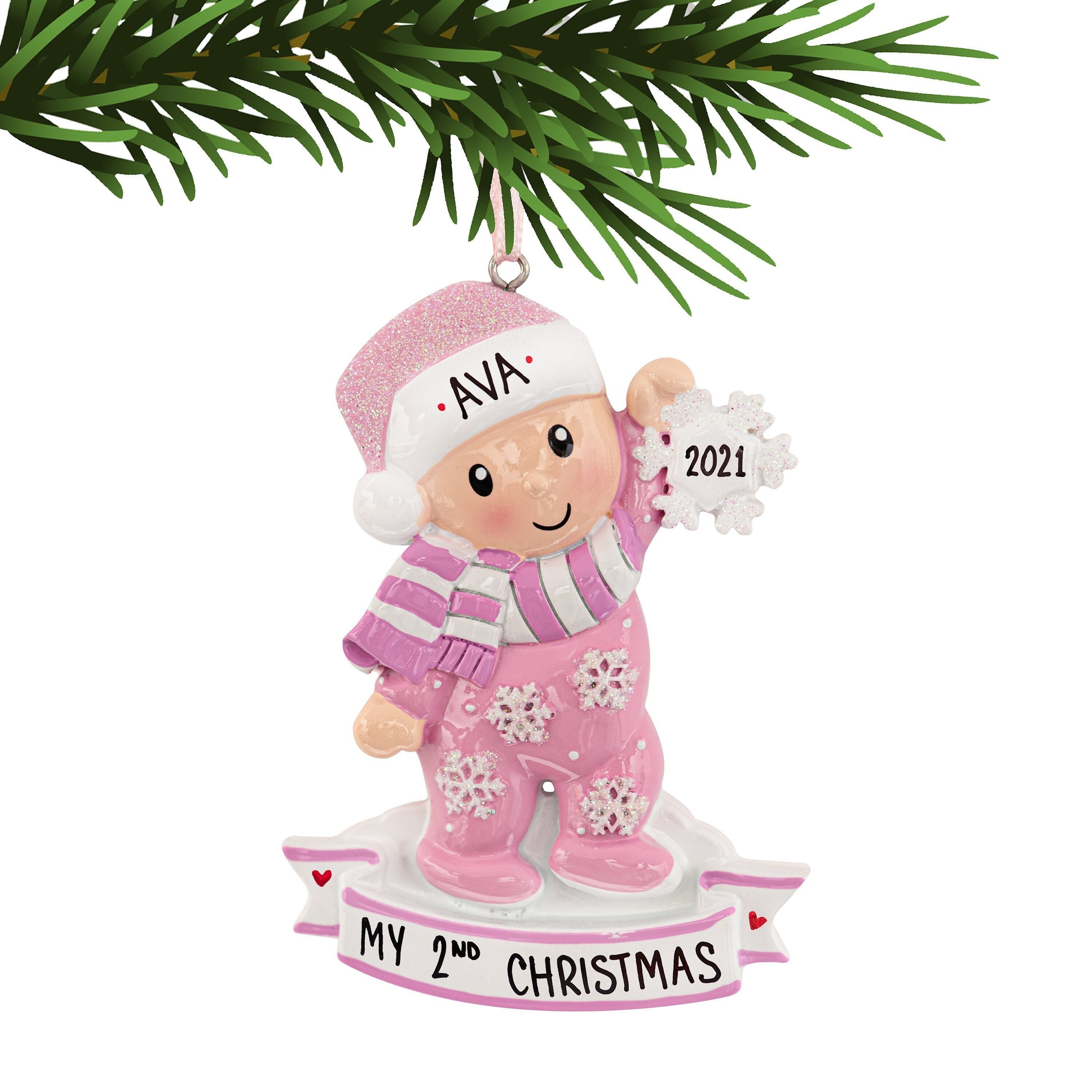 Baby Second Christmas Ornament 2021 Etsy